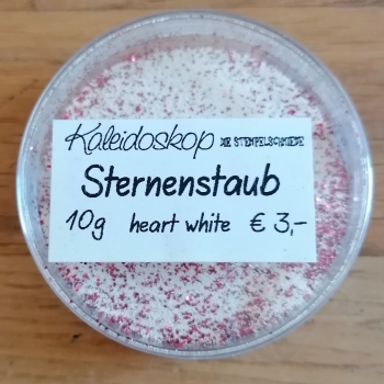 Sternenstaub / Embossing Powder Heart White